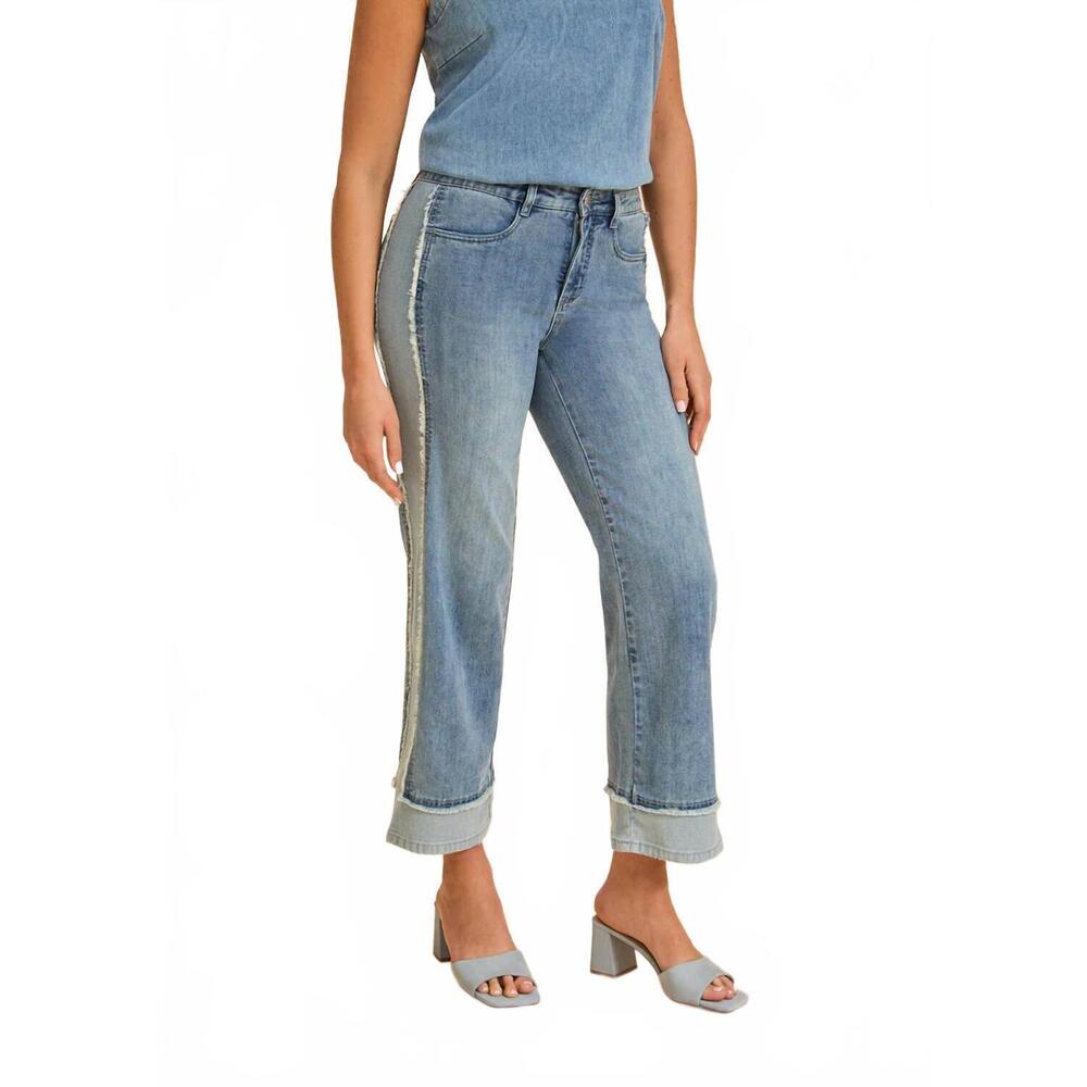 NEW FDJ olivia wide ankle jean in light wash